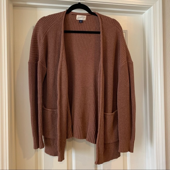 Universal Thread Sweaters - M Universal Thread Mauve Chunky Knit Cardigan Sweater
